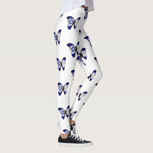 Israel Flag Butterfly Leggings (Rechts)