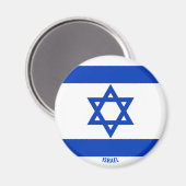 Israel Flag Charming Patriotic Magneet (Voorkant / Achterkant)