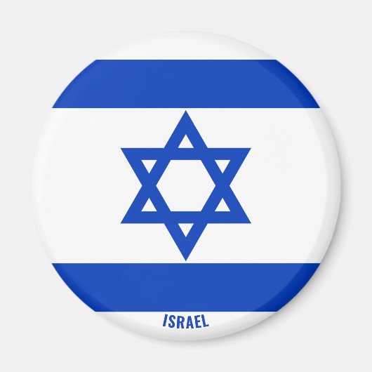 Israel Flag Charming Patriotic Magneet (Voorkant)