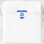 Israel Flag Heart Sticker (Tas)