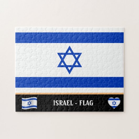 Israel Flag & Israeli country / Israel Legpuzzel (Horizontaal)