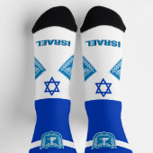 Israel Flag Patriotic, Sustainable Israel Premium Sokken (Top)