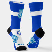 Israel Flag Patriotic, Sustainable Israel Premium Sokken (Gebogen)