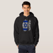 Israel Flag Team Jersey Sleeve T-shirt (Voorkant volledig)