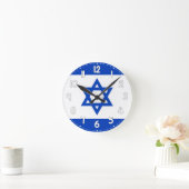 Israel Flag Wall Clock - Flag of Israel Ronde Klok (Huis)