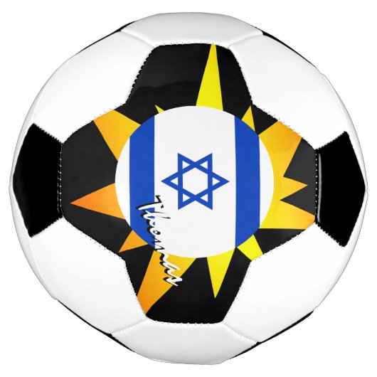 Israël, Football en Israëlische vlag/BANG Voetbal (Gedraaid)