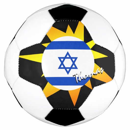Israël, Football en Israëlische vlag/BANG Voetbal (Voorkant)