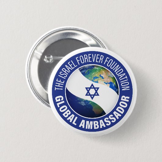 Israel Forever Global Ambassador Button (Voorkant /achterkant)