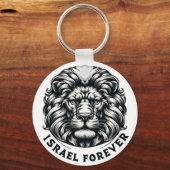 Israel Forever. Israel Lion of Judah.  keychain (Voorkant)