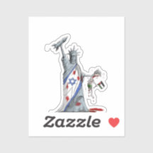 Israël genocide Sticker vrij Palestina Gaza