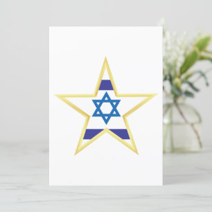 Israel Gold Star Uitnodiging