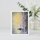 Israel Good Shepherd, verfreproductie. Briefkaart (Staand voorkant)