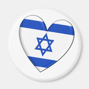 Israel Heart Flag Magneet