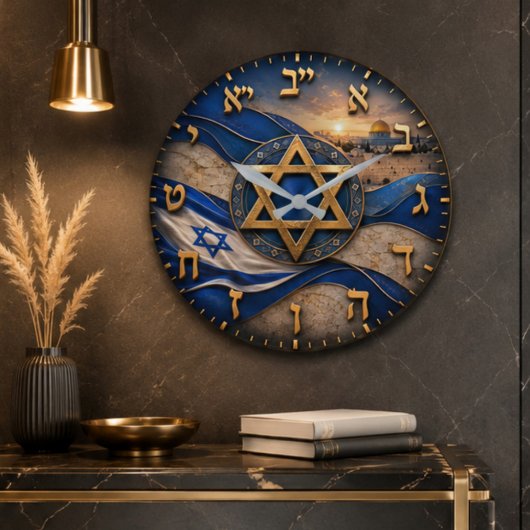 Israel Hebrew Numbers Jerusalem Star of David Grote Klok