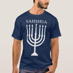 Israel Hebrew Shalom Menorah Israëlisch jodendom T-shirt