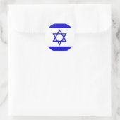 Israël Hoogwaardige vlag Ronde Sticker (Tas)