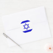 Israël Hoogwaardige vlag Ronde Sticker (Envelop)