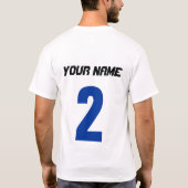 Israel Ice Hockey  Back Print T-Shirt (Achterkant)