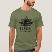 Israel Idf Army Tactitical Force Star van David T-shirt (Voorkant)
