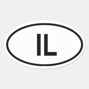 Israël "IL" Ovale Sticker