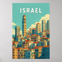 Israël Illustratie Reis Kunst Vintage