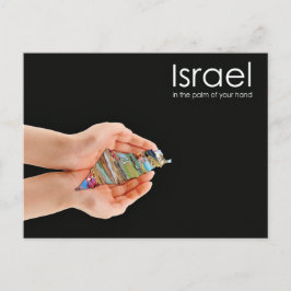 Israël in de handpalm briefkaart