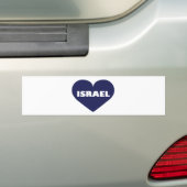 Israël in mijn hart bumpersticker (Op auto)