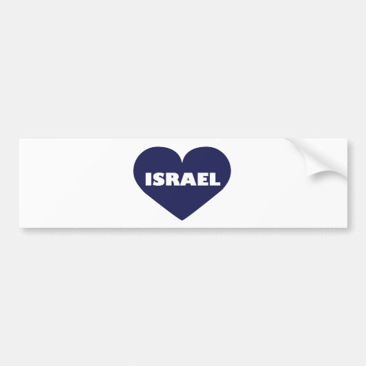 Israël in mijn hart bumpersticker (Voorkant)