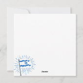 Israel Independence Day Gepersonaliseerde familien Feestdagenkaart (Achterkant)