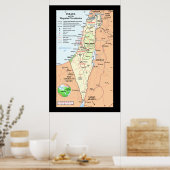 Israël - Inzicht in grensgeschillen Poster (Keuken)
