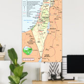 Israël - Inzicht in grensgeschillen Poster (Thuiskantoor)