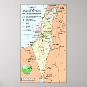 Israël - Inzicht in grensgeschillen Poster