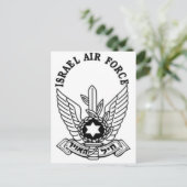 Israel Israel SAHAL Air Force Emblem Briefkaart (Staand voorkant)