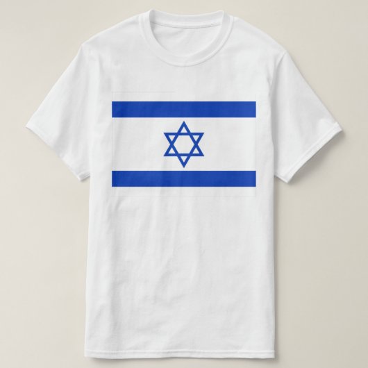 Israël, Israël, Vlag joods, ster van David T-shirt (Design voorkant)