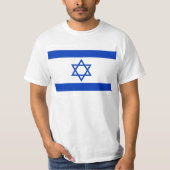 Israël, Israël, Vlag joods, ster van David T-shirt (Voorkant)