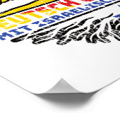 Israel Israelisch Deutsch Deutschland Baum Wurzel Poster (Hoek)