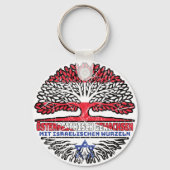 Israel Israelisch Österreichisch Österreich Baum Sleutelhanger (Achterkant)
