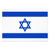 Israël - Israëlische vlag Foto Afdruk (Voorkant)