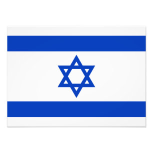 Israël - Israëlische vlag Foto Afdruk