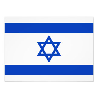 Israël - Israëlische vlag Foto Afdruk