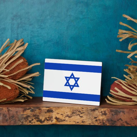 Israël - Israëlische vlag Fotoplaat (Zijkant)