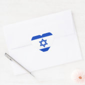 Israël - Israëlische vlag Hart Sticker (Envelop)
