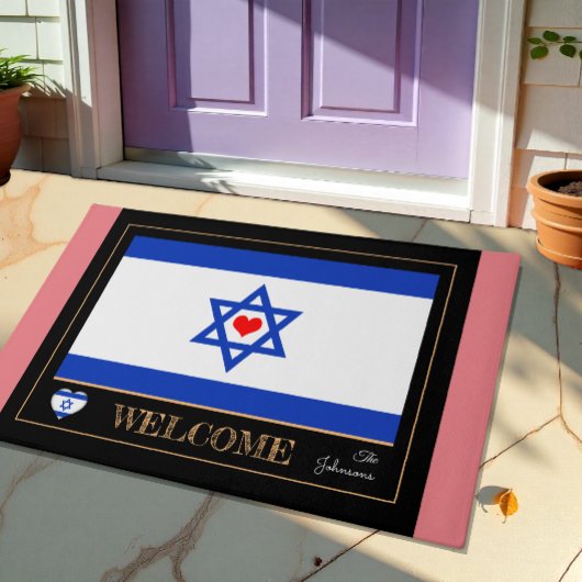 Israël & Israëlische vlag huis matten / sport Welk