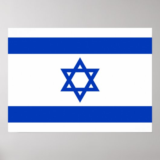 Israël - Israëlische vlag Poster (Voorkant)