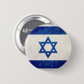 Israël; Israëlische vlag Ronde Button 5,7 Cm (Voorkant /achterkant)
