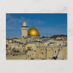 Israël, Jeruzalem, Rotskoepel Briefkaart