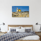 Israël, Jeruzalem, Rotskoepel Canvas Afdruk (Insitu (Slaapkamer))