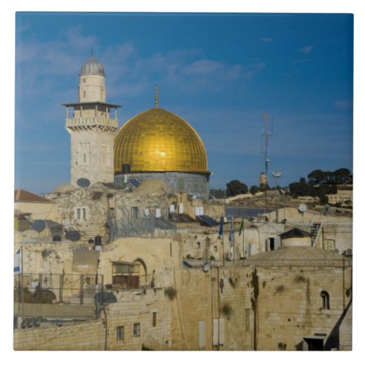 Israël, Jeruzalem, Rotskoepel Tegeltje (Voorkant)
