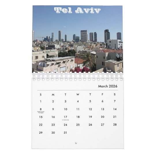 Israël Kalender (Mar 2026)