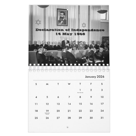 Israël Kalender (Jan 2026)